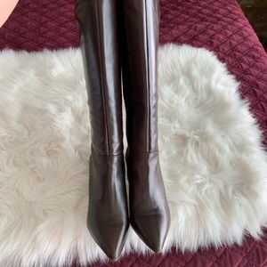 Nine West Brown Leather Boots Size 10M